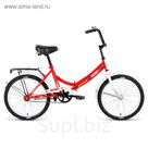 Велосипед 20" Altair City 20, 2018, цвет красный/белый, размер 14"