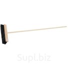 Щетка уличная деревянная с ручкой ЗУБР 39191-40 140 см, волокно 90мм, ПЭТ, 40 х 7 см