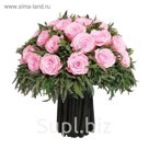 Декоративная композиция "Афродита" средний, лаванда, 28 х 28 х 28 см, розовый