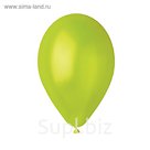 Шар латексный 12" Металл Light Green, набор 100 шт