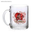 Кружка для чая 300 мл "Сердце", рисунок МИКС