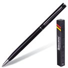 Ручка бизнес-класса шариковая BRAUBERG «Delicate Black», корпус черный, серебристые детали, 1 мм, синяя