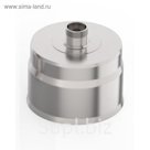Заглушка с конденсатотводом, d 220 мм, нержавейка 0.5 мм, штуцер 3/4", наружная