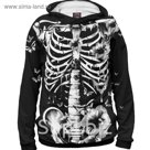 Худи женское Floral Skeleton, размер XXXL DAR-299228