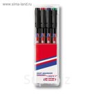 Набор маркеров для OHP перманентных 4 цвета EDDING E-141 F/4 0.6 мм