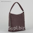 Сумка женская, отдел на молнии, наружный карман, цвет бордовый