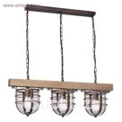 Светильник ANDER 3x60Вт E27 медный, бежевый 72x16x70см