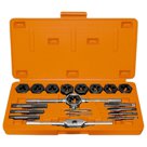 Набор метчиков и плашек М3-М12, плашко-метчикодержатель, 20 предметов, пластиковый бокс. SPARTA