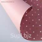 Бумага двухсторонняя "Горошины", розовый, 0,53 х 10 м