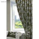 Комплект штор Дебора, ш. 200 х в. 260 см, зелёный, 100% полиэстер