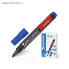 Маркер перманентный скошенный 1.0-5.0 мм BRAUBERG Contract синий