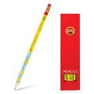 Карандаш чернографитный KOH-I-NOOR, 1 шт., «Formulas», НВ, с резинкой, заточенный