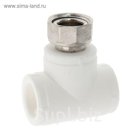 Тройник с накидной гайкой VALFEX, 20 мм х 1/2"х 20 мм