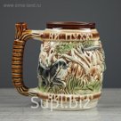 Кружка для пива 1 л "Дичь", цветная