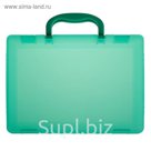 Портфель-кейс А4, тонированный зеленый