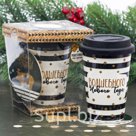 Набор "Волшебного Нового года", термостакан 300 мл, подставка