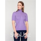 Сиреневая водолазка-лапша с коротким рукавом, Цвет Сиреневый, Размер XS FORS