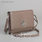 Клатч-кошелёк, 2 отдела, для карт, на молнии, длинный ремень, цвет хаки