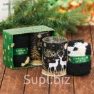 Набор "С Новым годом": копилка, носки универсального размера