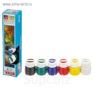 Краски акрил 1 шт 15 мл, набор 6 цветов