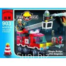Конструктор 129дет. Пожарная машина РАЗОБРАН Brick