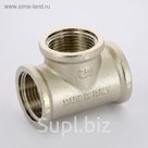Тройник UNI-FITT 10130N050505, внутренняя резьба 3/4", никелированный