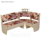 Кухонный уголок Уют стандарт 1500х1000х880 Дуб млечный/микровелюр