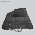 Коврики в салон для Suzuki Swift 5-дв. Хетчбэк 2005-2011, 4 шт., текстиль "DUNLOP", серый