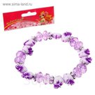 Браслет детский "Выбражулька" яблочки, цвет фиолетовый