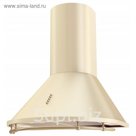 Вытяжка Kronasteel Nikol 600 ivory/bronze push button с рейлингом, бежевый/бронза