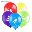 Шар латексный 12" Игрушки", пастель, 2-сторонний, набор 100 шт., цвета МИКС