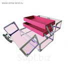 Кейс для косметических принадлежностей, 270x170x175 мм, цвет розовое стекло