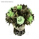 Декоративная композиция "Вельвет" малый, 14 х 14 х 15 см, фисташковый