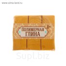 Полимерная глина 30 гр, цвет золотистый металлик