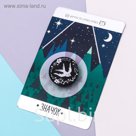 Значок экокожа "Птица"