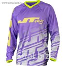 Джерси JT Racing, FLEX ECHO, фиолетово/белый, размер L
