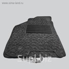 Коврики в салон для Opel Agila А хэчбек 2000-2007, 4 шт., текстиль "DUNLOP", серый