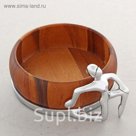 Блюдо из дерева акации "Гимнастка"