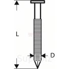 BS-GK RHG 2.8x75мм Гвоздь BOSCH с круглой головкой SN21RK 75RHG, артикул 3165140563697BS