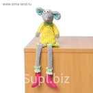 Мягкая игрушка "Мышка", розовые носочки