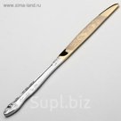 Нож столовый 22 см "Тройка", художественная роспись по нитрид-титановому покрытию