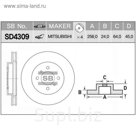Диск тормозной HI-Q SD4309