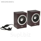 Акустическая система 2.0 RITMIX SP-2012W Cherry, 2х3Вт, USB, вишневые