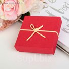 Коробка подарочная, красный, 10 х 10 х 3 см