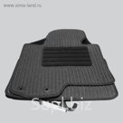 Коврики в салон для Chrysler Voyager III 1995 - 2001, 5 шт., текстиль "Robust-Lux", серый