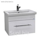 Тумба подвесная под раковину Луара 60 1 ящик Цвет: белый глянец