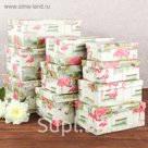 Набор коробок 10в1 "Розовый фламинго", 37,5 х 29 х 16 - 19 х 13 х 7,5 см