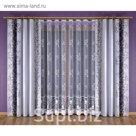 Комплект штор 5765: тюль ш 600 х в 240 см, шторы ш 140 х в 240 см - 2 шт, белый