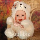 Кукла коллекционная "Малыш в костюме мишки"