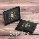 Кошелек мужской в подарочной коробке "Настоящему мужику"